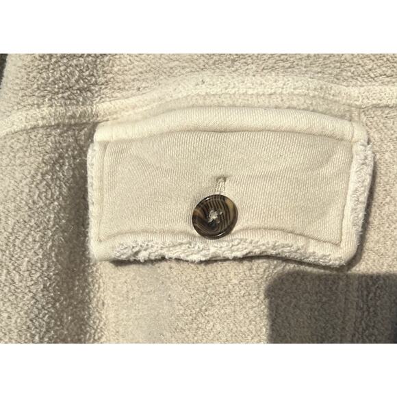 Free People Ruby Jacket Shacket Distressed Elbow Patch Button Up Ovresized S - Picture 11 of 16